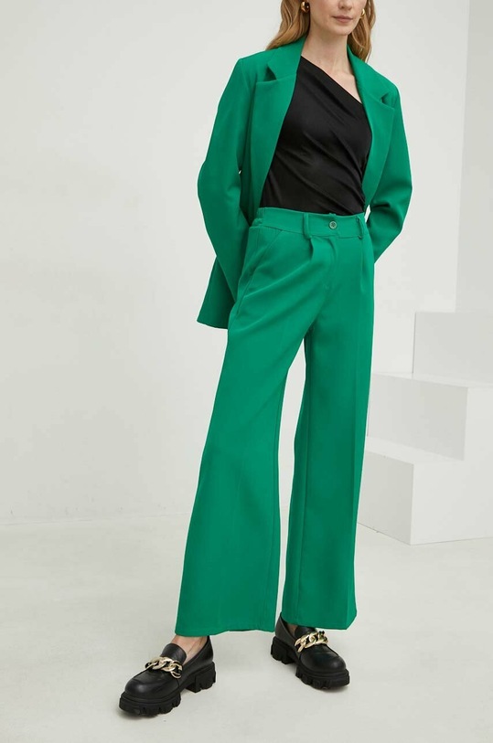 Odzież Answear Lab komplet - marynarka i spodnie 9701.js zielony