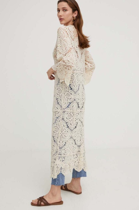 Odzież Answear Lab kimono M9078.2KK beżowy