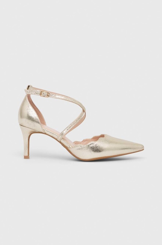 Answear Lab pantofi cu toc subțire aur ve786.KK