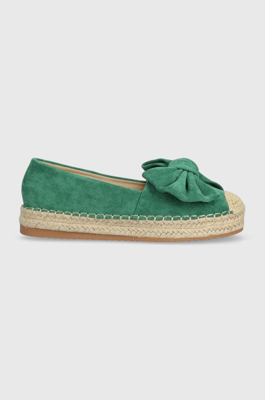 Espadrilky Answear.LAB imitace semiše zelená 12YLD.29.1KK