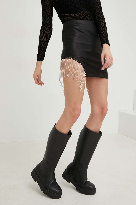 Answear Lab fustă negru 23658.js