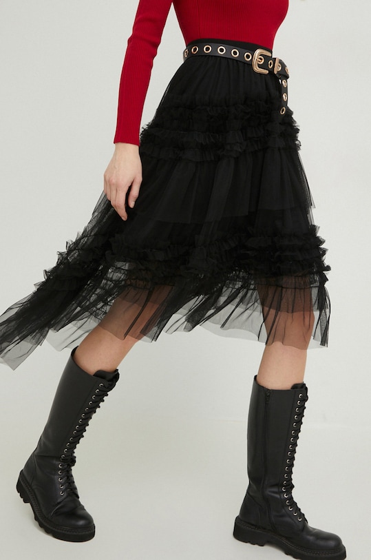 Answear Lab spódnica midi czarny J9787.WK