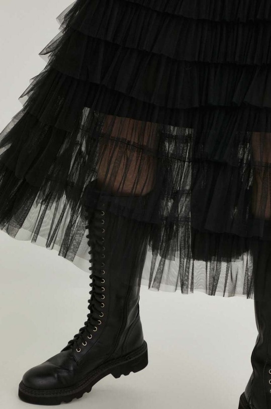 Answear Lab spódnica X kolekcja limitowana NO SHAME czarny j1190.w