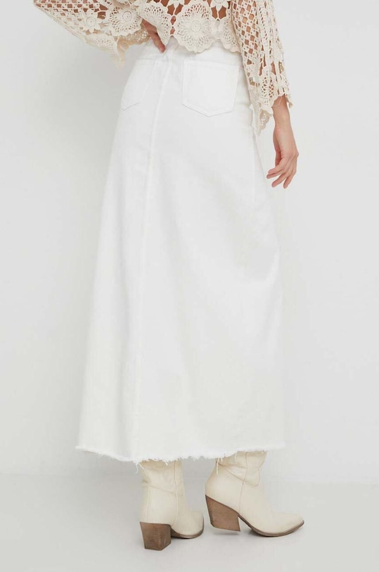 Odzież Answear Lab spódnica jeansowa X kolekcja limitowana BE SHERO J1900.WK biały