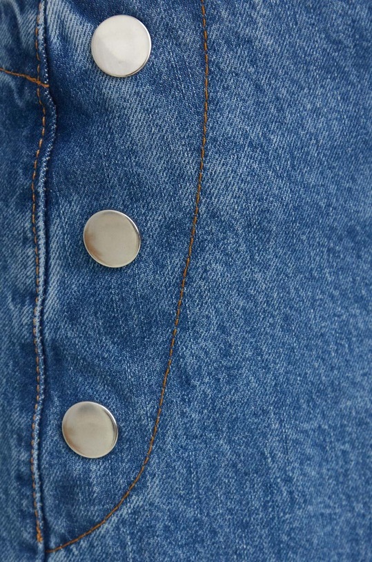 Bavlněné džíny Answear.LAB X limitovaná kolekce SISTERHOOD 5997.h modrá