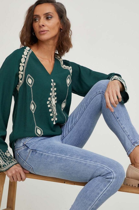 Одяг Джинси Answear Lab PREMIUM JEANS Q071.H блакитний