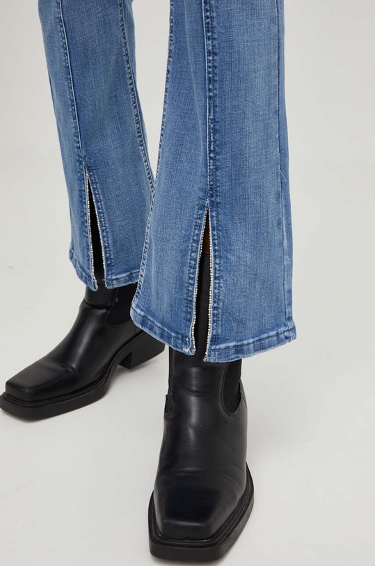 Answear Lab jeansy X kolekcja limitowana SISTERHOOD niebieski h2589.H