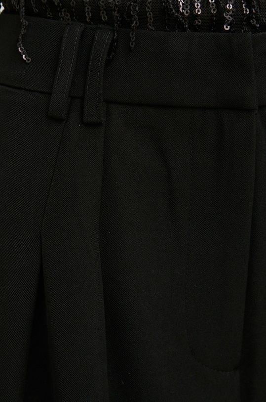 Answear Lab pantaloni x colecția limitată SISTERHOOD negru 971107.WK