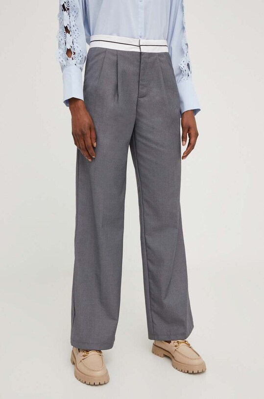 Answear Lab pantaloni 25570.KK gri WW23