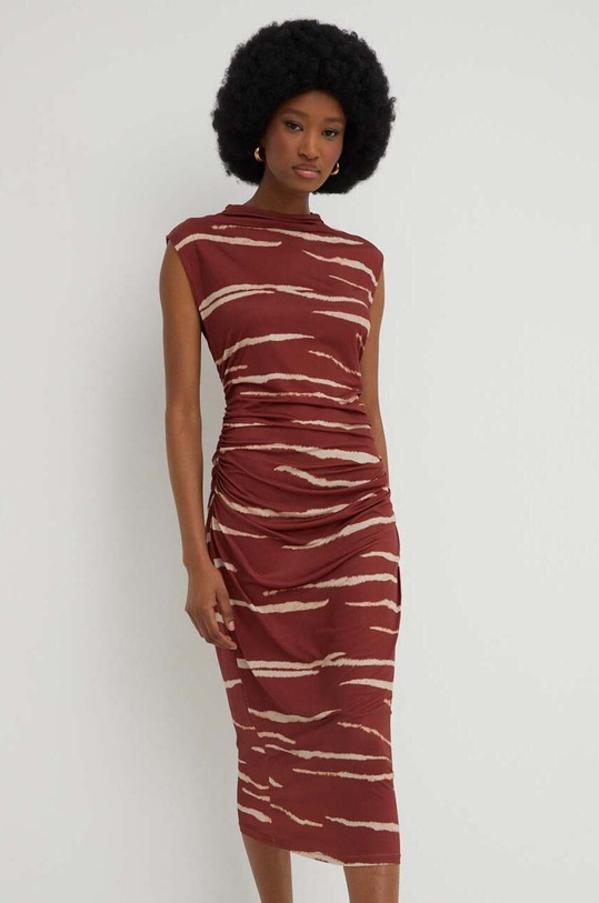 Φόρεμα Answear.LAB casual καφέ 93474.1WK