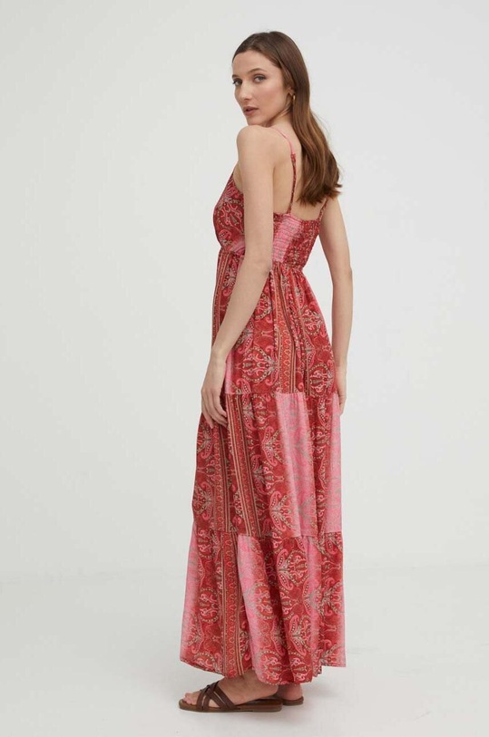 Odzież Answear Lab sukienka jedwabna m.003.WK czerwony