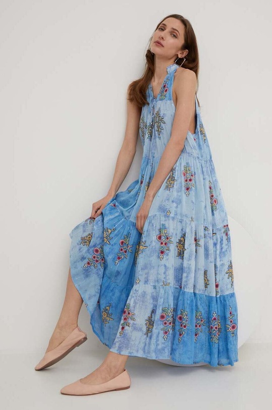 Answear Lab rochie legat albastru 2515.1WK