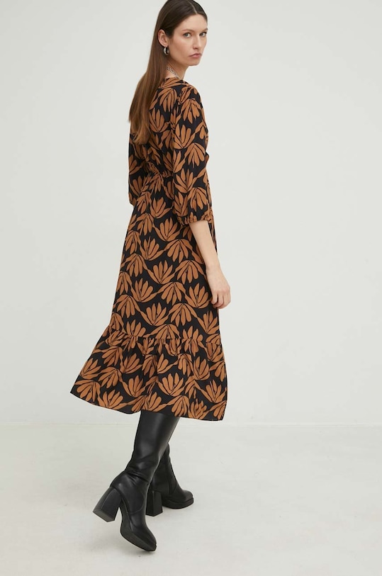 Odzież Answear Lab sukienka 12303.WK brązowy