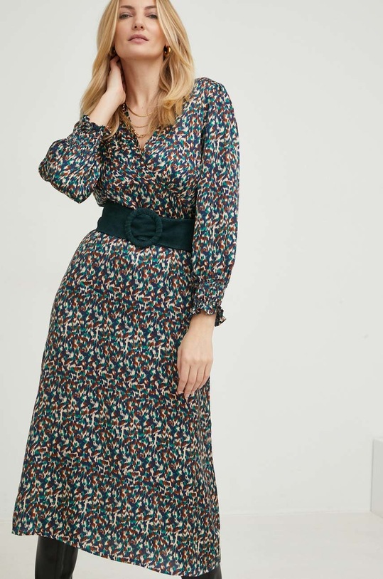 Answear Lab sukienka casual zielony 13598.WK1