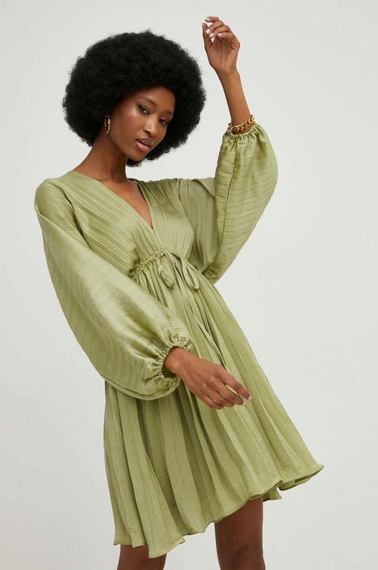 Answear Lab rochie mini verde B8390.js1