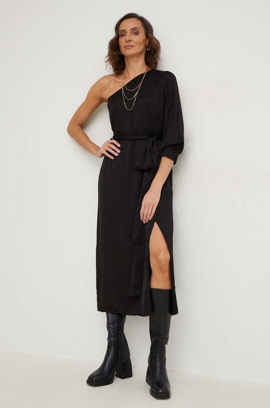 Answear Lab ruha háromnegyedes fekete 13901.WK