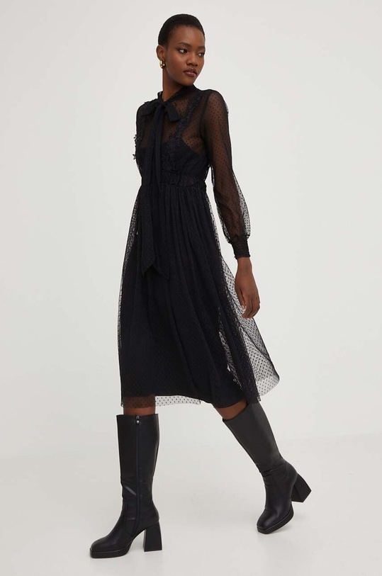 Answear Lab sukienka X kolekcja limitowana SISTERHOOD 5321.WK czarny WW23