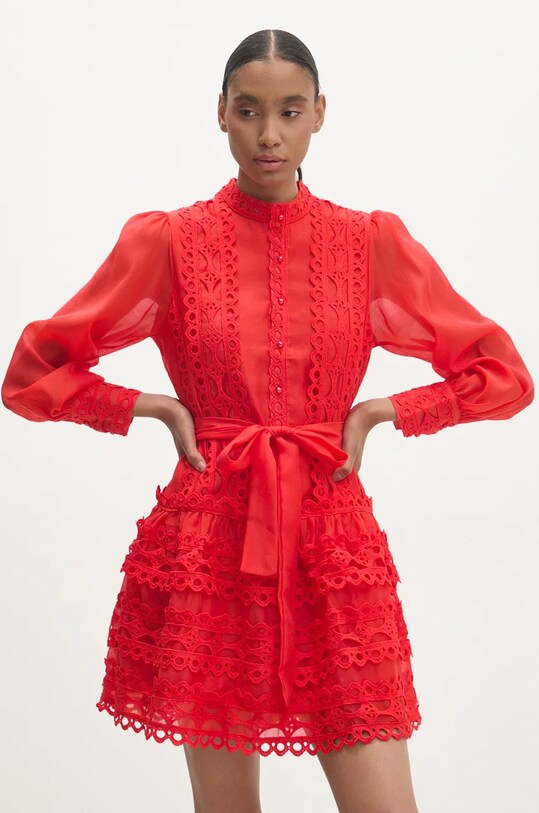 Šaty Answear.LAB látka červená ys1638.js