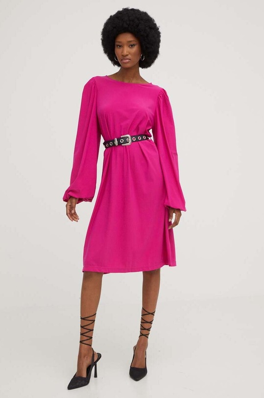 Answear Lab vestito midi rosa pl2006.W