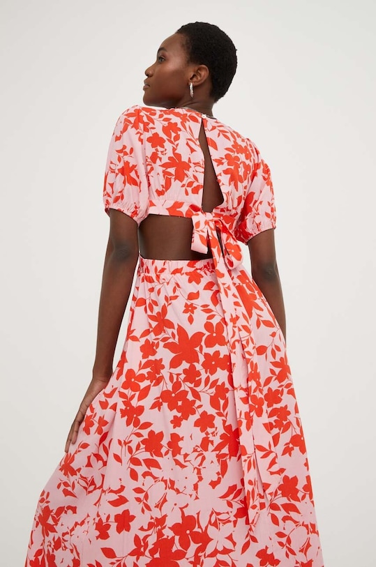 Šaty Answear.LAB midi oranžová MR20886.WK