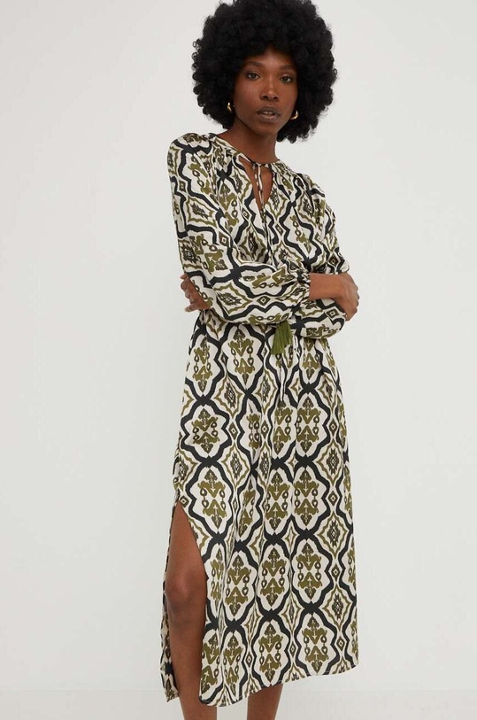 Šaty Answear.LAB midi zelená 3187.1WK