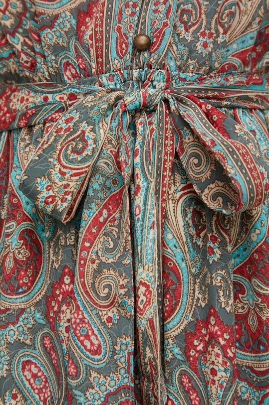 Hedvábné šaty Answear.LAB LD1237.WK červená