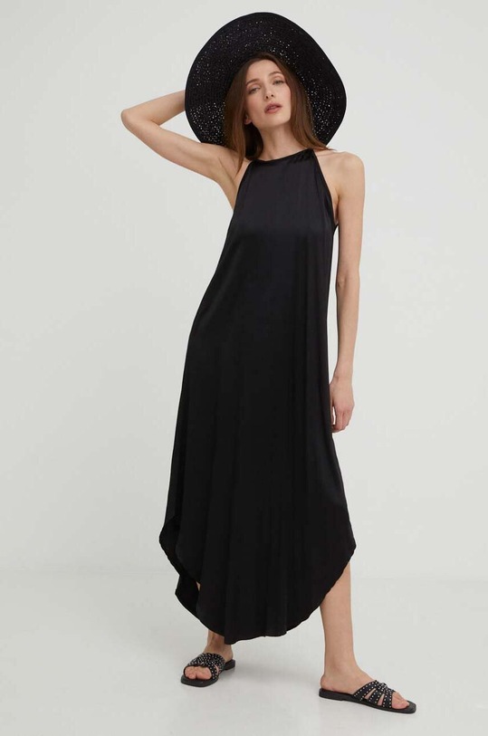 Answear Lab selyem ruha 8240.2h fekete WW23