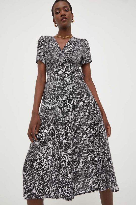 Φόρεμα Answear.LAB εμπριμέ μαύρο 8684.1KK