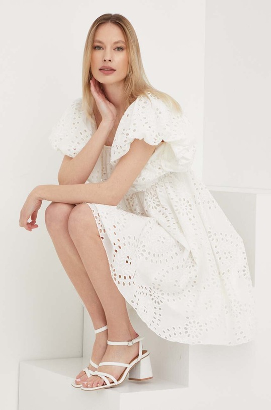 Answear Lab sukienka bawełniana h1880.x12.KK biały WW23