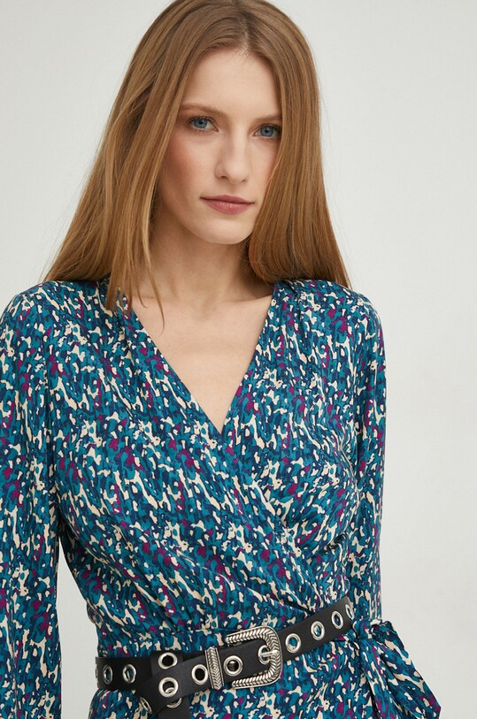 Answear Lab sukienka turkusowy 3830FTSD.2WK