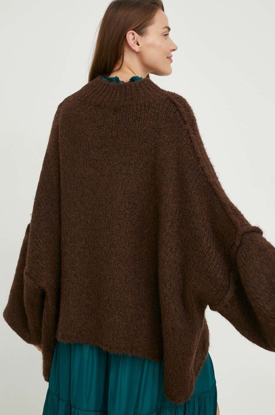 Odzież Answear Lab sweter z wełną m1040.H brązowy