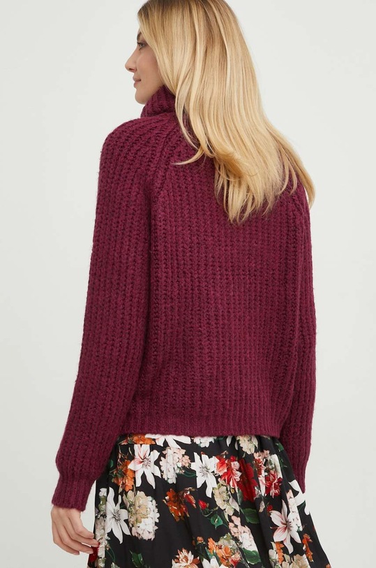 Oblečení Vlněný svetr Answear.LAB sweterfigo.h burgundské