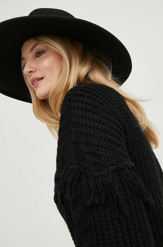Answear Lab sweter z wełną 4219.h czarny