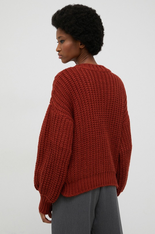 Odzież Answear Lab sweter z wełną 6791.js brązowy