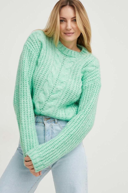 Answear Lab pulover de lana verde news..js