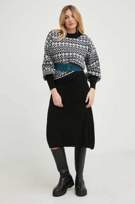 Answear Lab pulover de lana 2217.w negru WW23