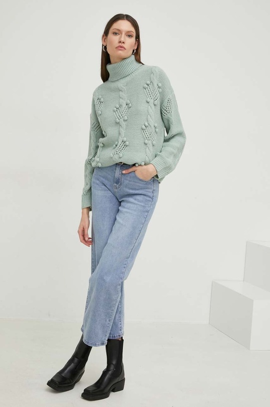 Answear Lab pulover YHC554.WK verde WW23
