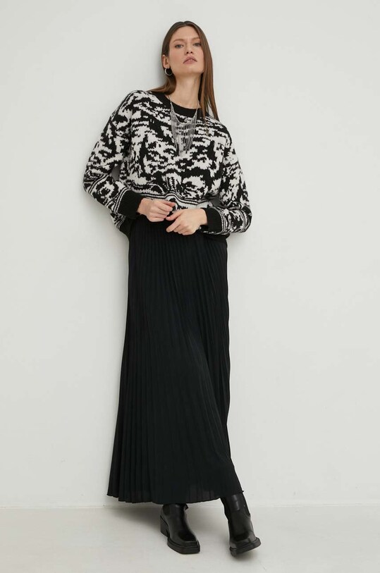 Vlnený sveter Answear.LAB YU3123.h čierna WW23