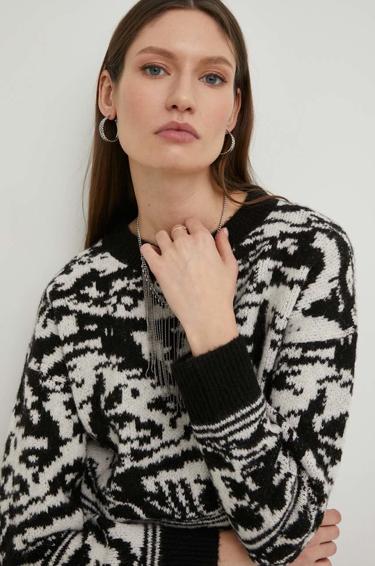 Vlnený sveter Answear.LAB čierna YU3123.h