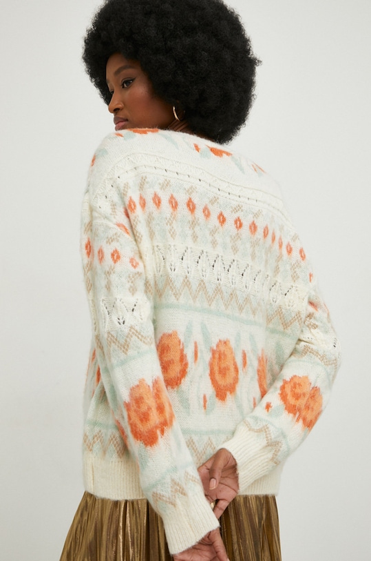 Odzież Answear Lab sweter z wełną 15924.1.js biały