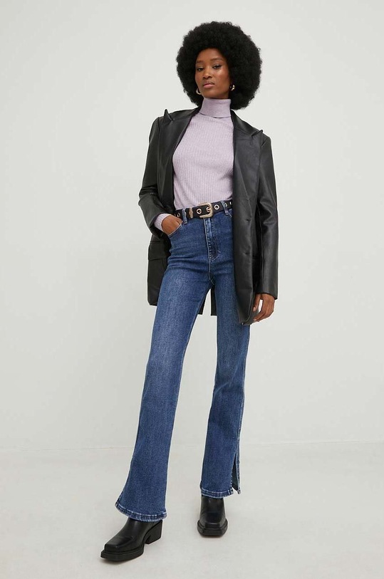 Answear Lab sweter 1297.1h fioletowy WW23