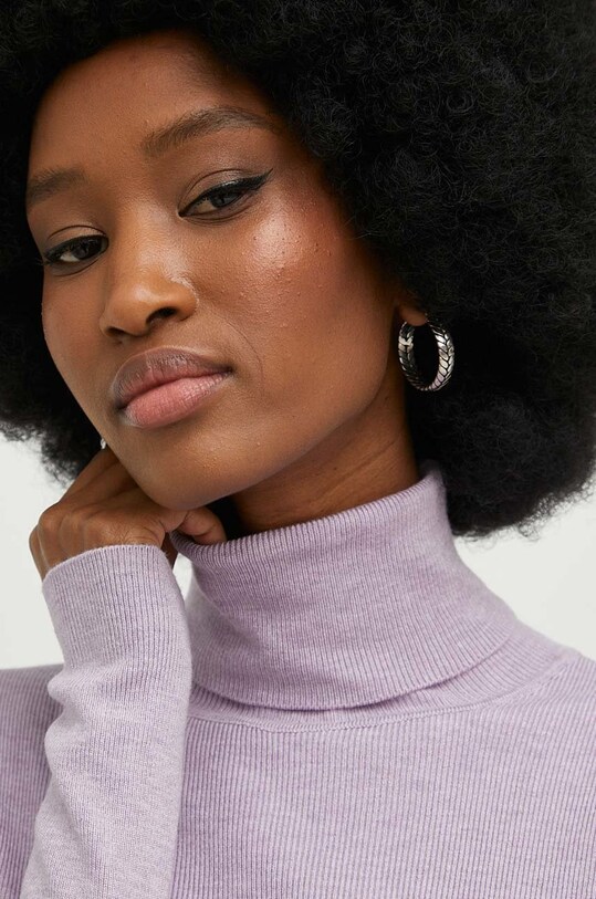 Answear Lab sweter fioletowy 10225.h