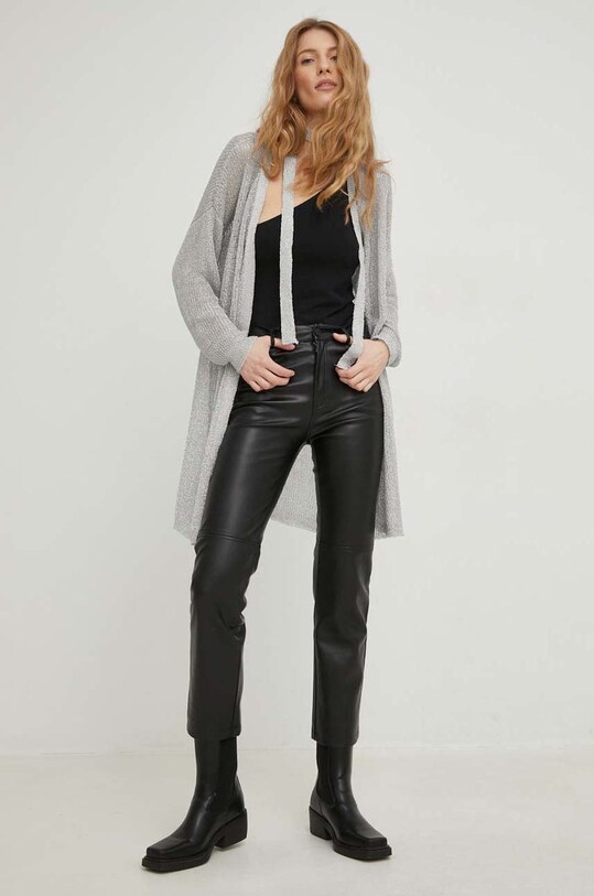 Answear Lab kardigán X limited collection SISTERHOOD LR2185.WK ezüst WW23