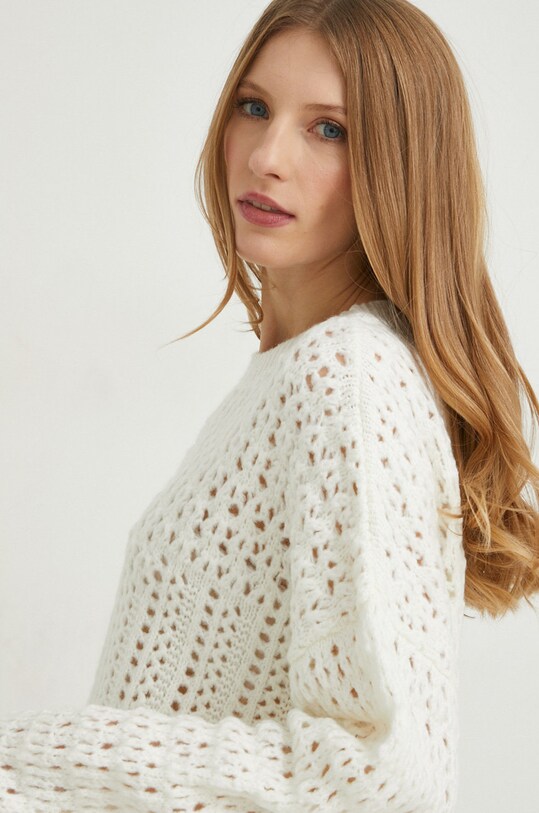 Answear Lab sweter z wełną beżowy 1147.db