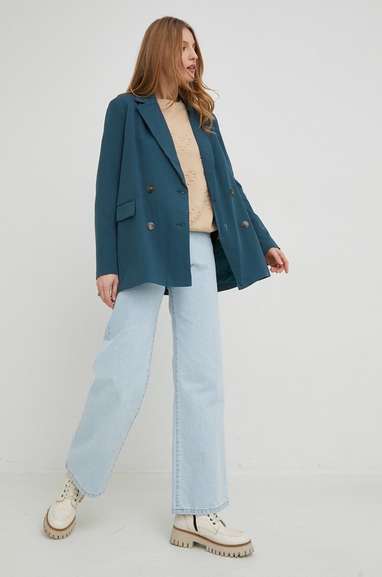 Answear Lab sweter z wełną 12.1w brązowy WW23