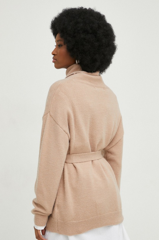 Odzież Answear Lab sweter z wełną 98250.5w brązowy