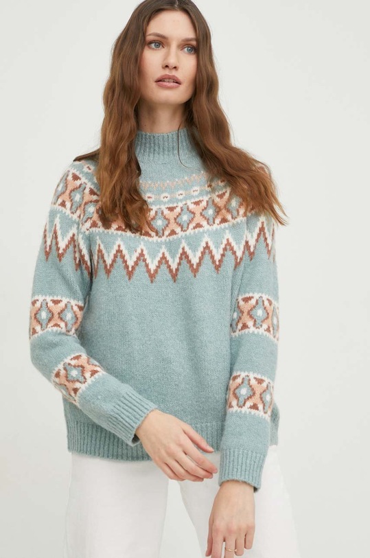 πουλόβερ Answear.LAB τιρκουάζ G8866.WK