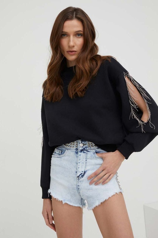 Answear Lab pantaloni scurti jeans albastru W1537.KK