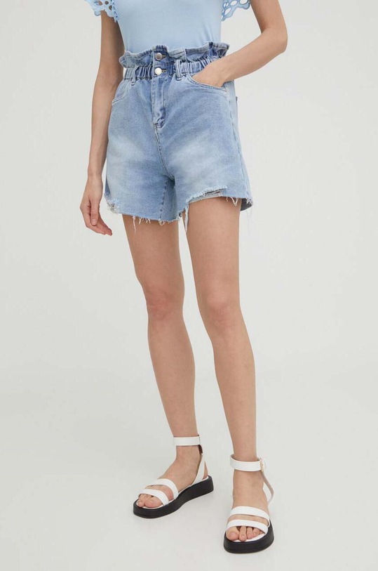 Answear Lab pantaloncini di jeans alta blu Sj827.KK