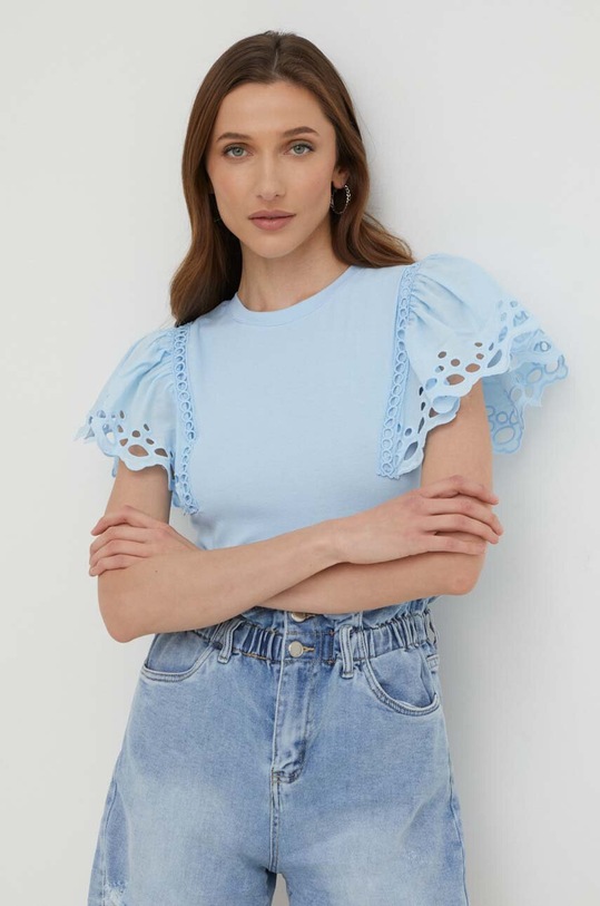 Answear Lab pantaloncini di jeans blu Sj827.KK